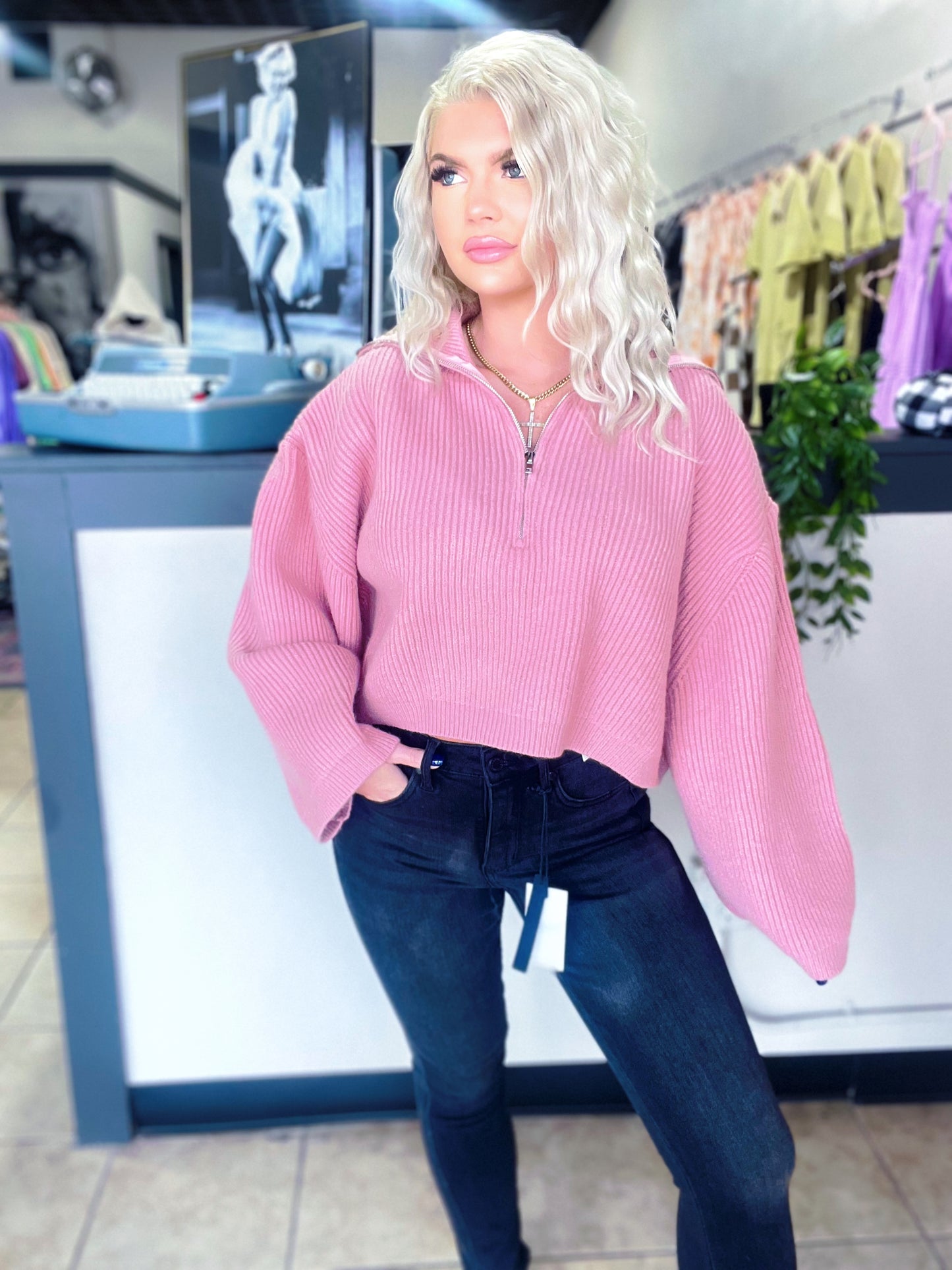 Mauve Pullover Sweater