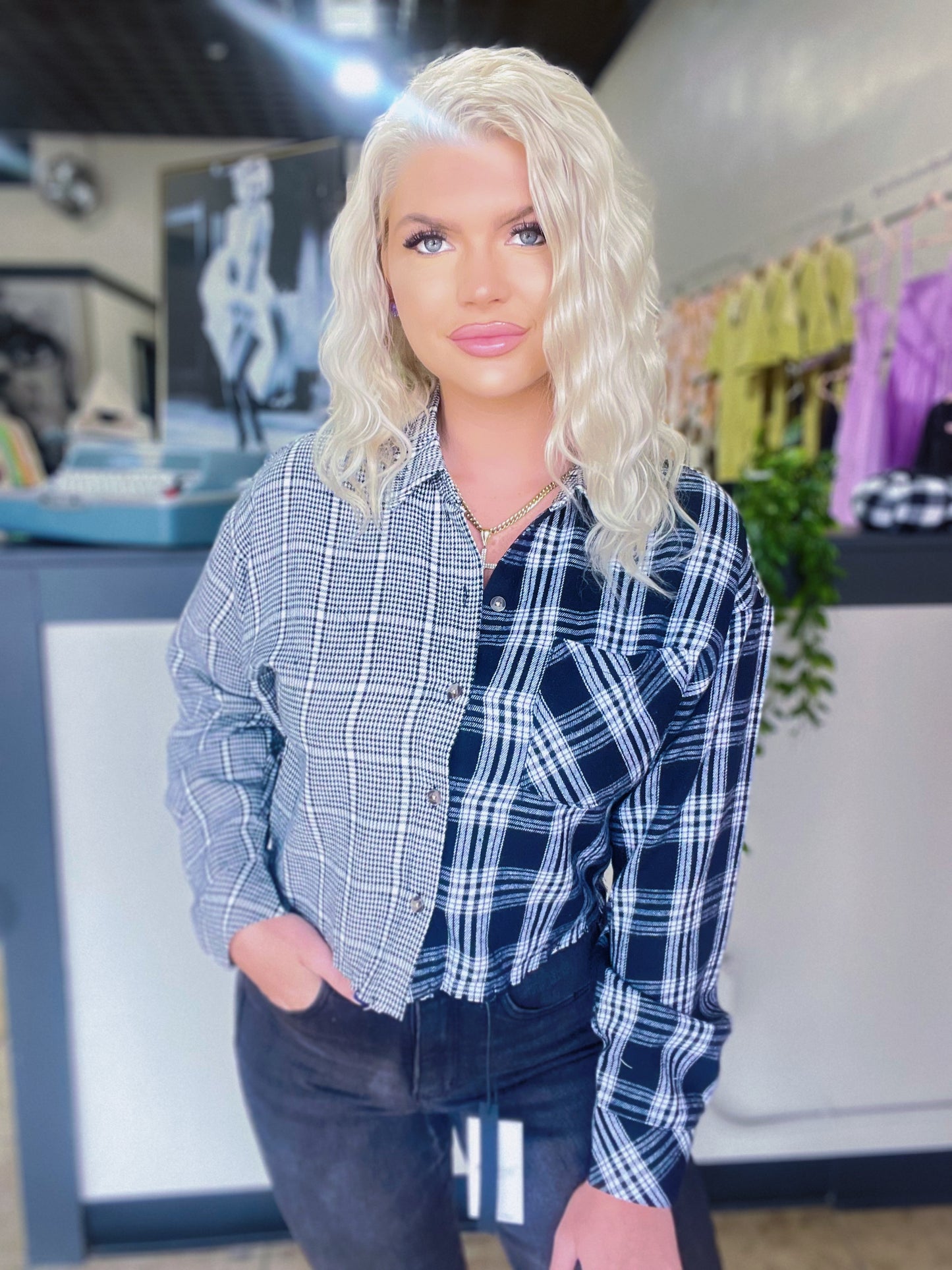 Long Sleeve Plaid Shirt