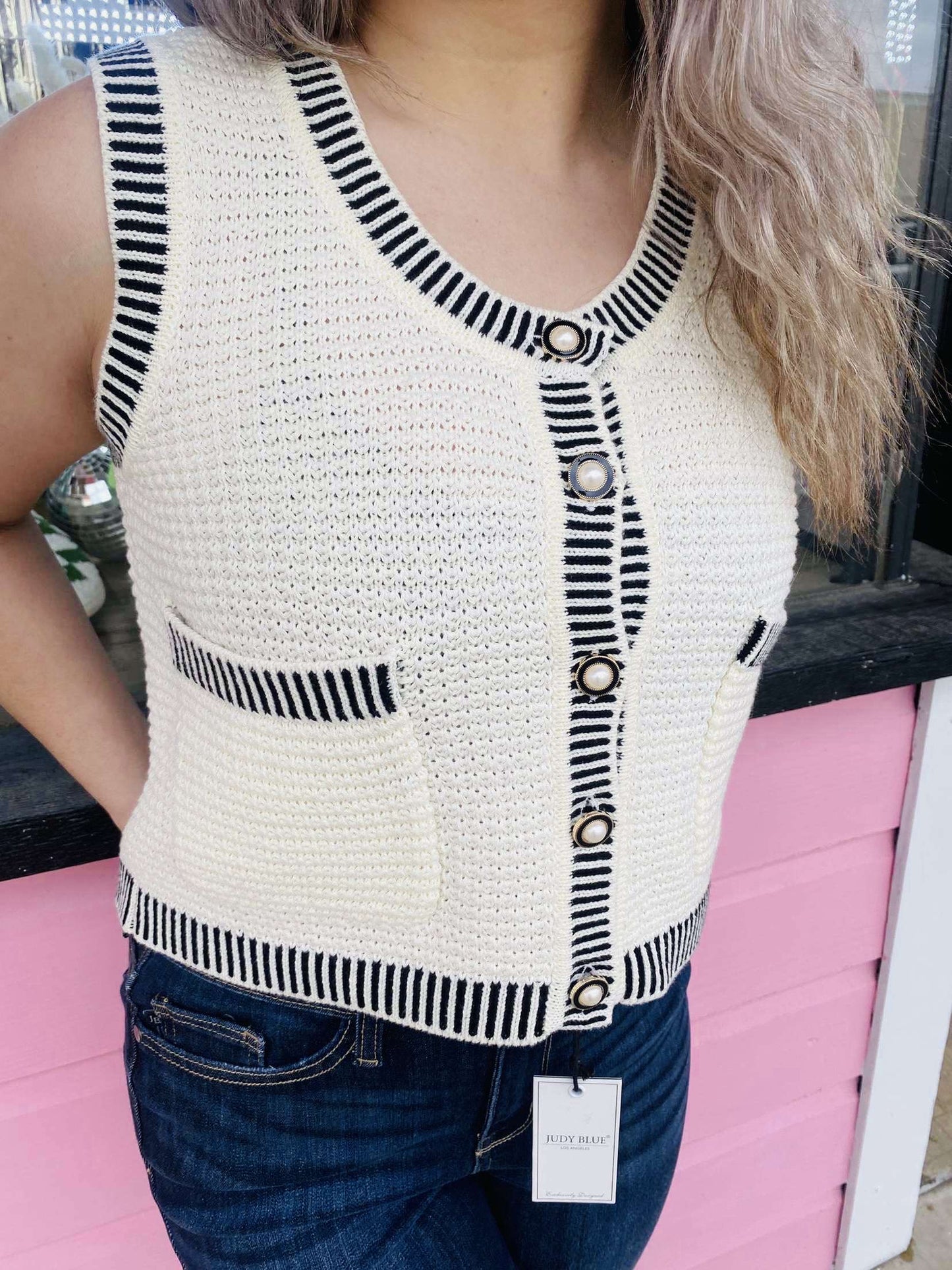 Sleeveless Sweater Vest
