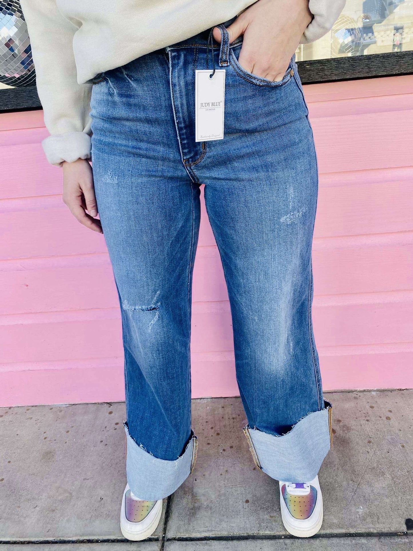 Judy Blue Retro Wide Leg Cuff