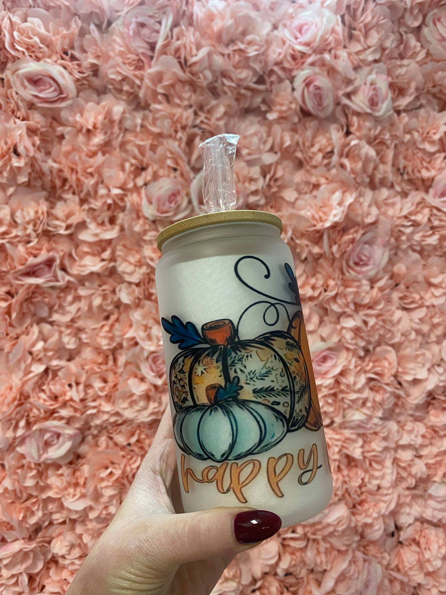 Happy Fall Ya'll Glass Cup