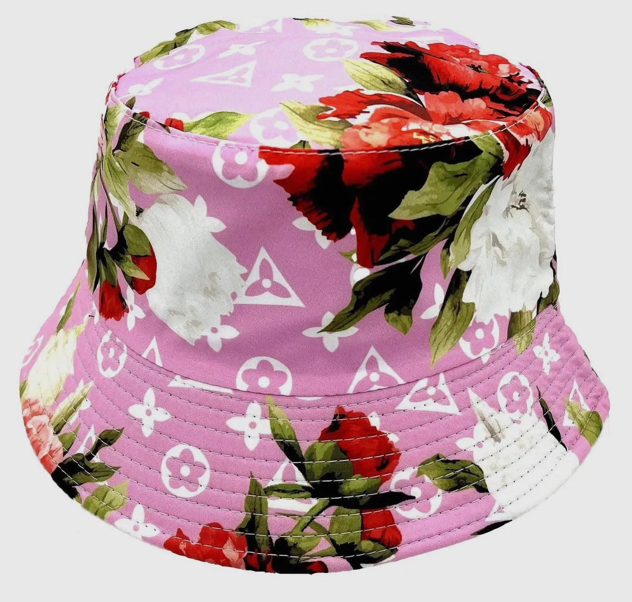 Floral Monogram Bucket Hat