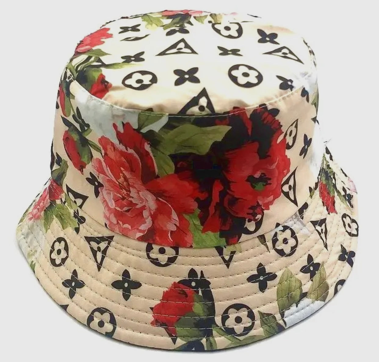 Floral Monogram Bucket Hat