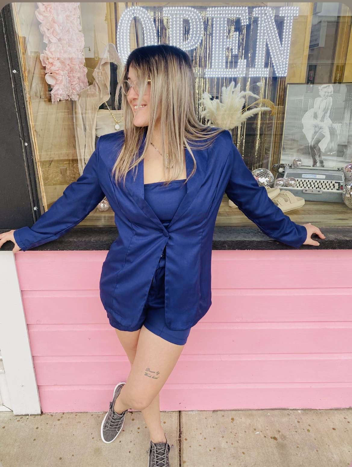 Summer Blazer Suit 3 Piece Set