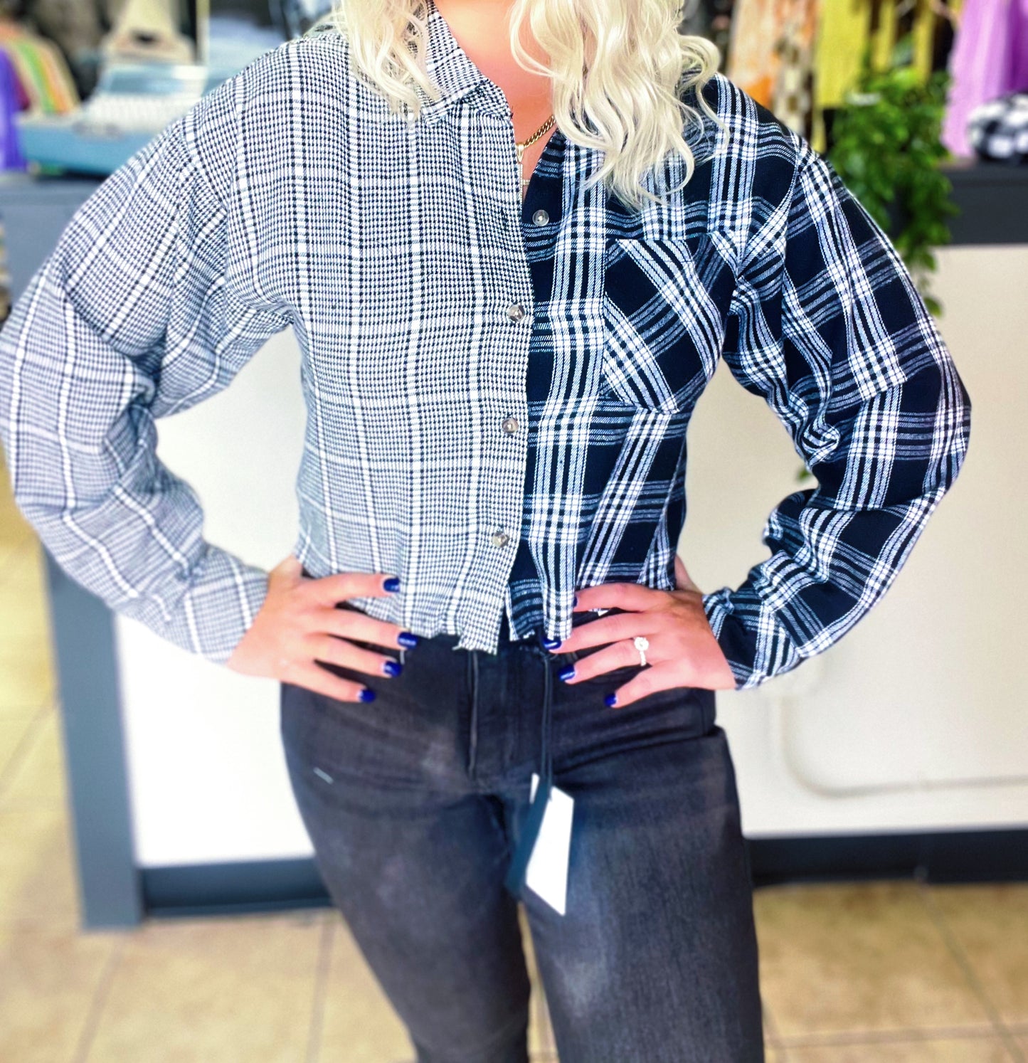 Long Sleeve Plaid Shirt