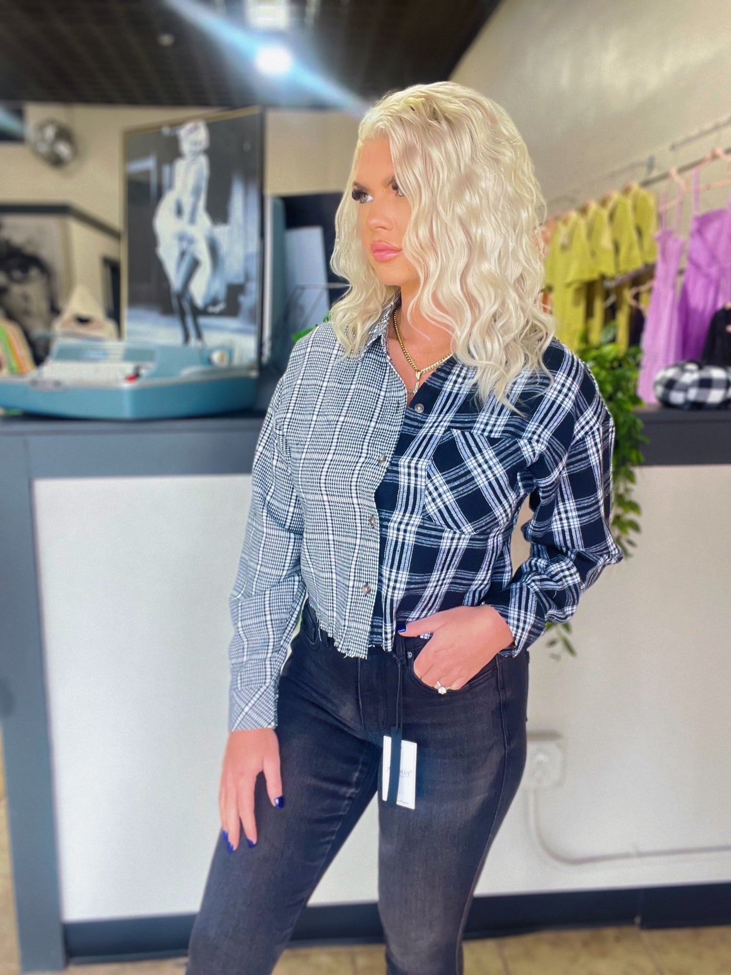 Long Sleeve Plaid Shirt